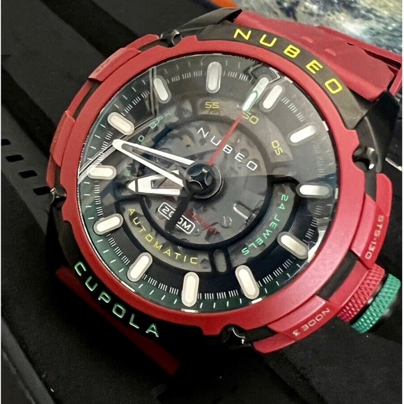 Nubeo 50mm Cupola Ltd Edition 006/600 Automatic Watch w/2 Silicone Straps $1350 - Picture 11 of 13